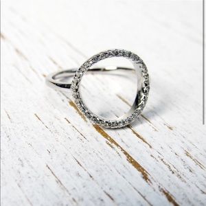 LAST 1 Sterling Silver Circle Ring